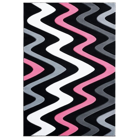 United Weavers Of America 5 ft. 3 in. x 7 ft. 6 in. Bristol Embezzle Pink Rectangle Area Rug 2050 11186 69